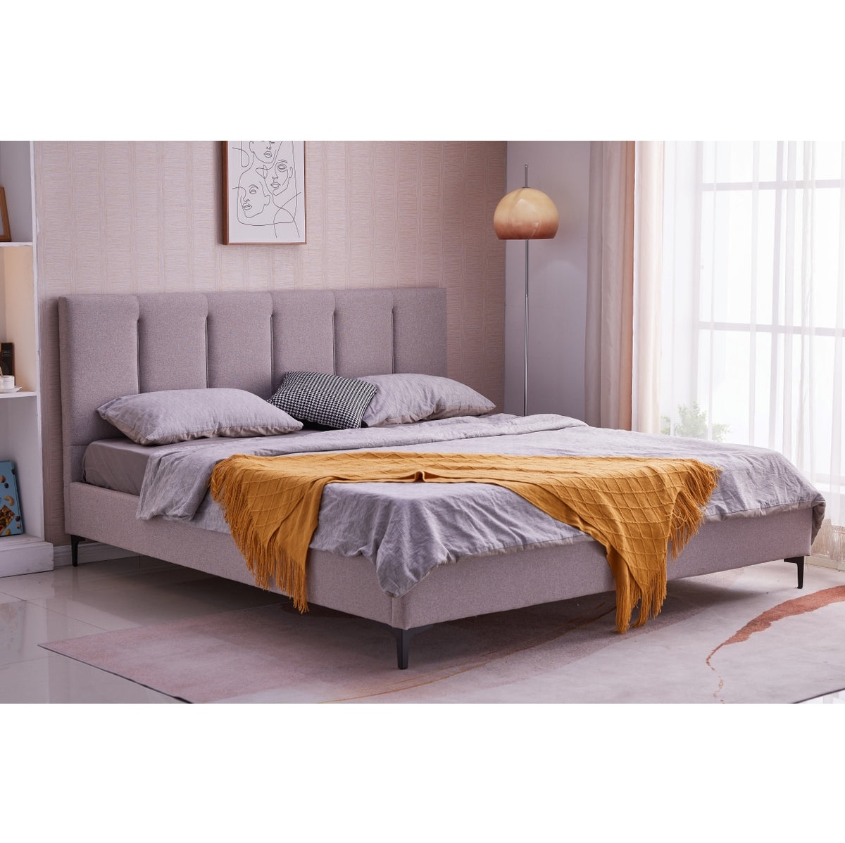 Isabel Signature Fabric Bed Frame King Size Corki Furniture