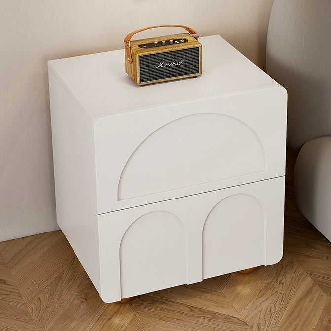 Gemma Elegant White Bedside Cabinet