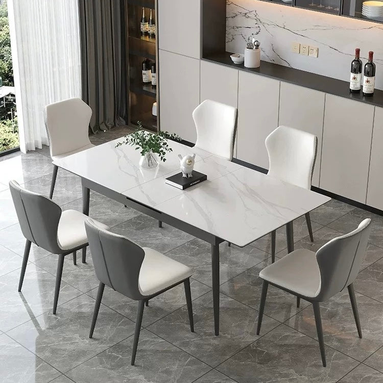 Delano Extendable Rectangular Sintered Stone DIning Table