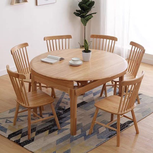 Damien Extendable Solid Wood Dining Table