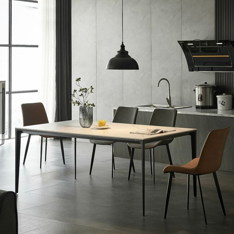 Xenon Minimalist Sintered Stone Dining Table