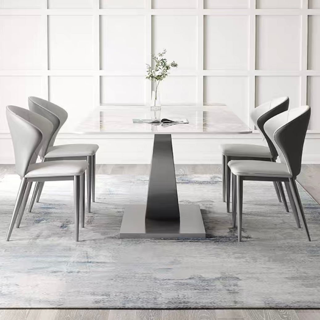 Vesuvio Sintered Stone Moon Shape Dinning Table