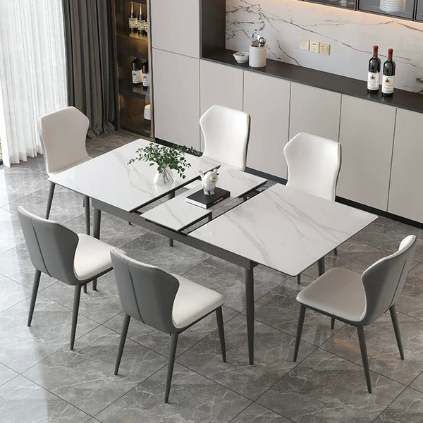 Delano Extendable Rectangular Sintered Stone DIning Table