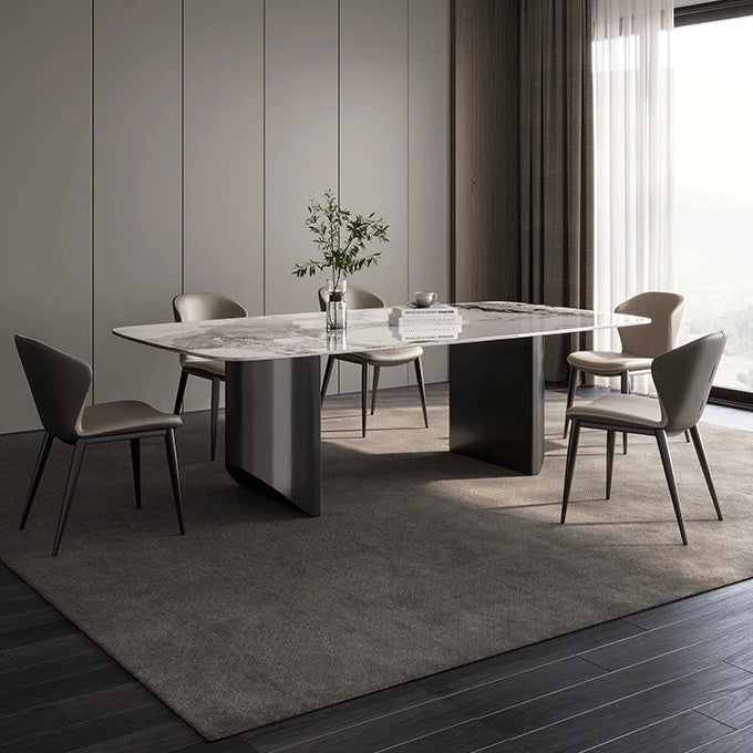 Ravello Modern Sintered Stone Rectangular Dining Table - Pandora