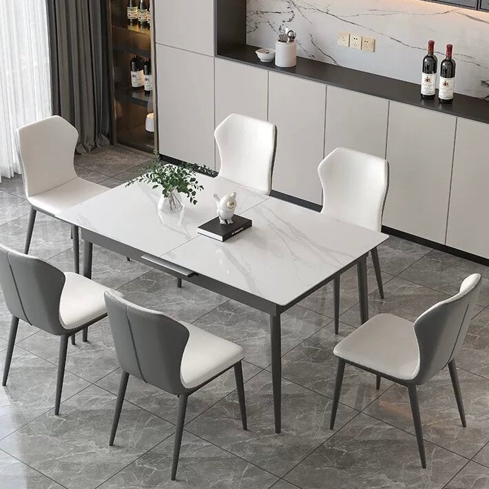 Delano Extendable Rectangular Sintered Stone DIning Table