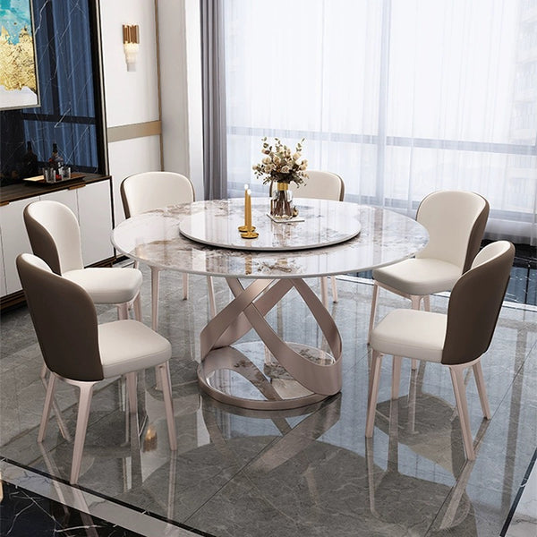 Presley Luxurious Sintered Stone Round Dining Table