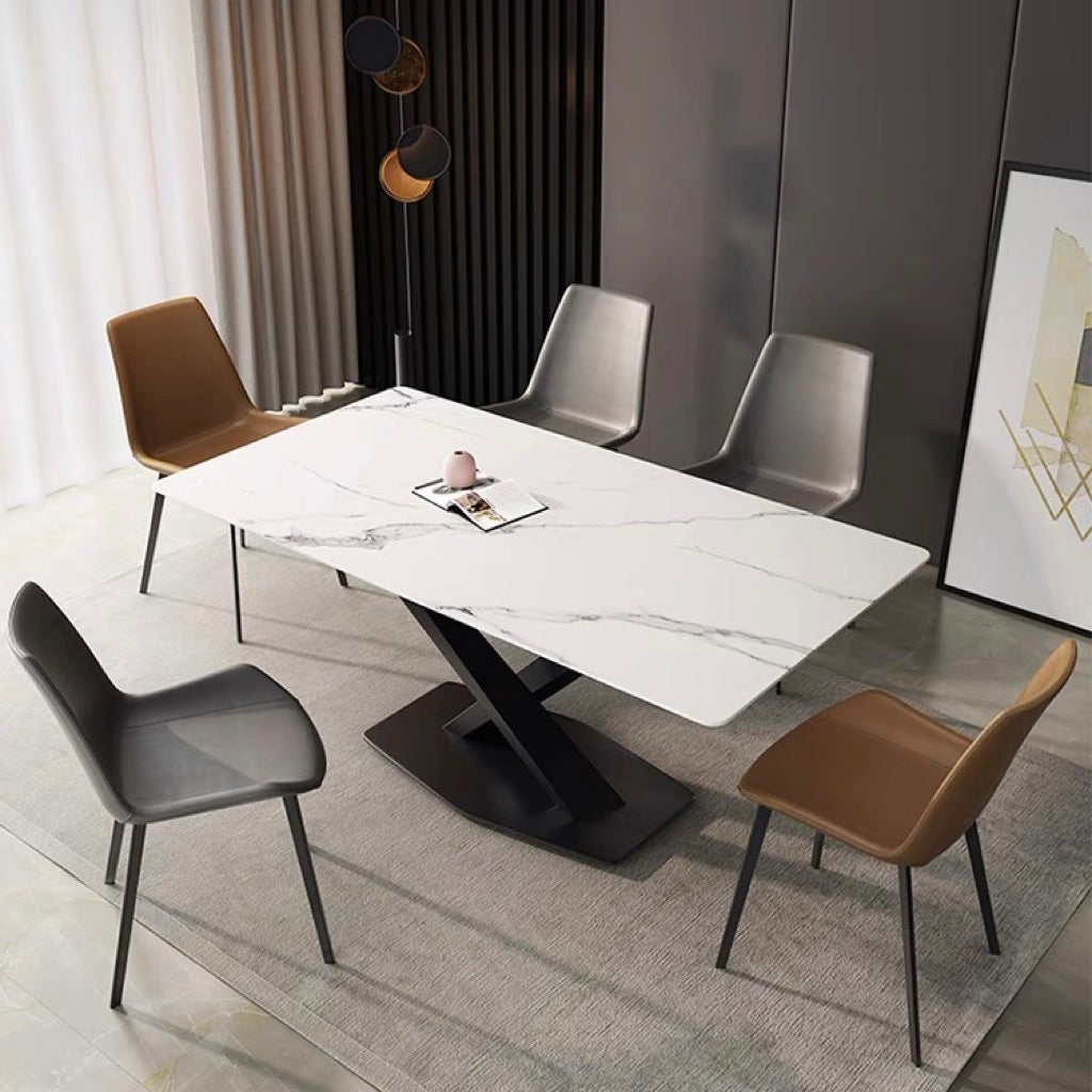 Orion Signature Sintered Stone X Leg Dining Table