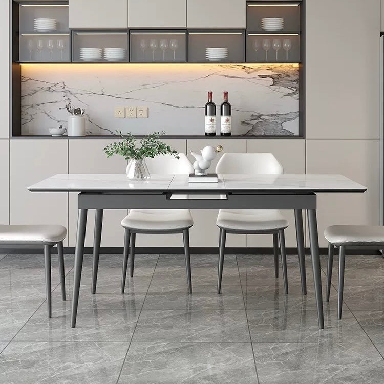 Delano Extendable Rectangular Sintered Stone DIning Table