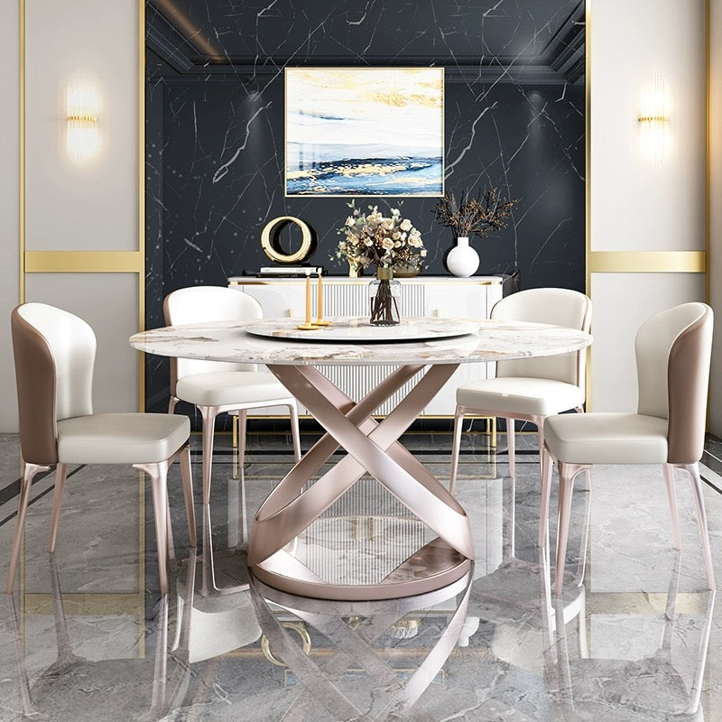 Presley Luxurious Sintered Stone Round Dining Table