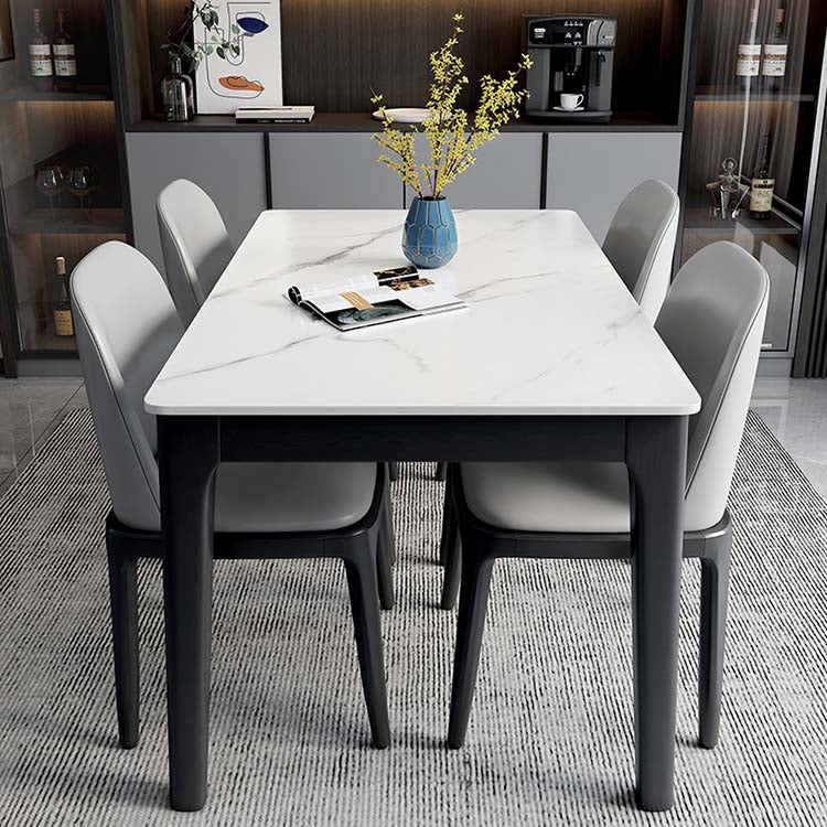 Gardner Signature Sintered Stone Solid Wood Dining Table - Black