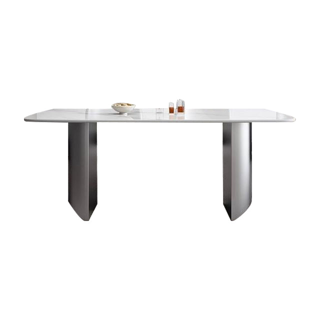 Ravello Modern Sintered Stone Rectangular Dining Table - Snow White
