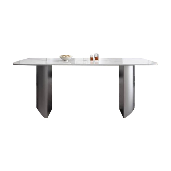 Ravello Modern Sintered Stone Rectangular Dining Table - Snow White