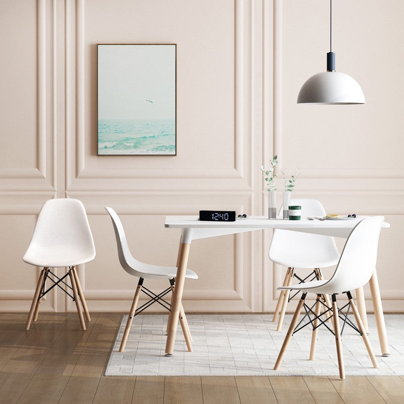 Ernesto Simple White Dining Table