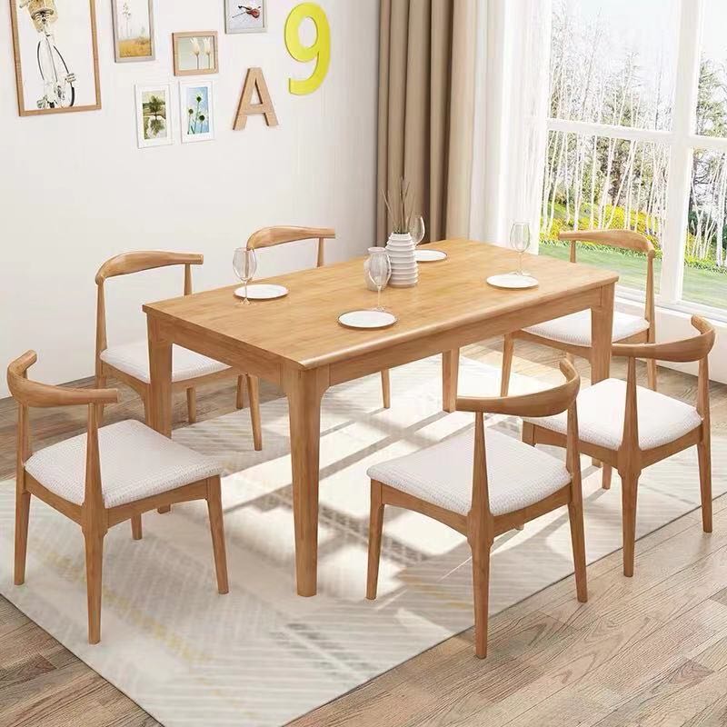 Natasha Signature Solid Wood Straight Leg Dining Table