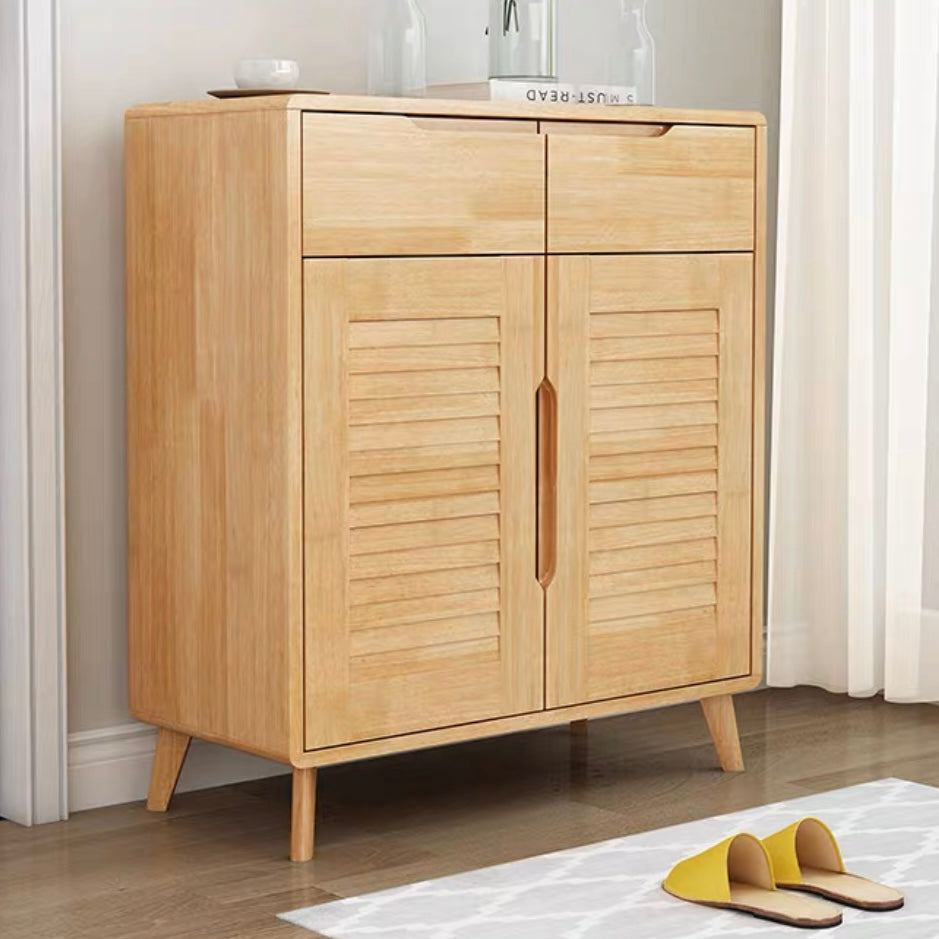 Annie Solid Wood Shoe Cabinet - Two Doors