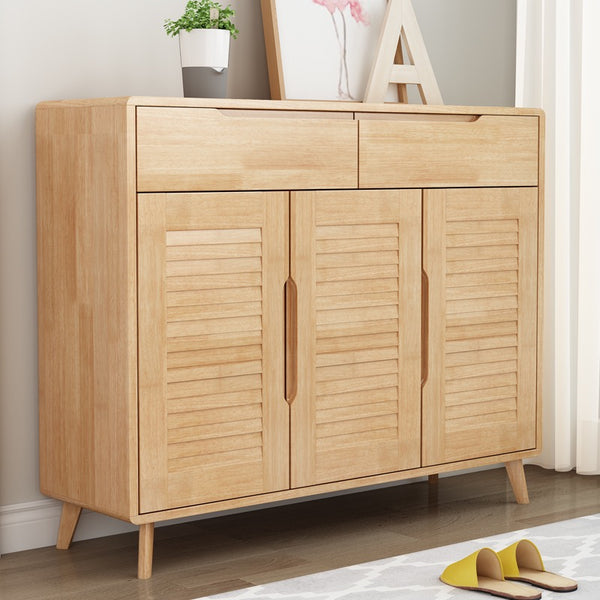 Annie Solid Wood Shoe Cabinet - Three Doors