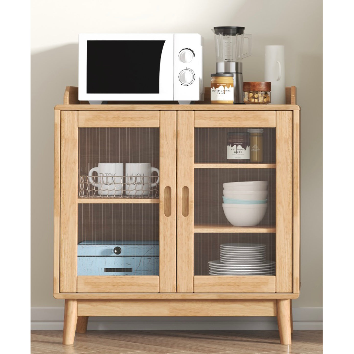 Harry buffet sideboard cabinet - Natural Wood Colour