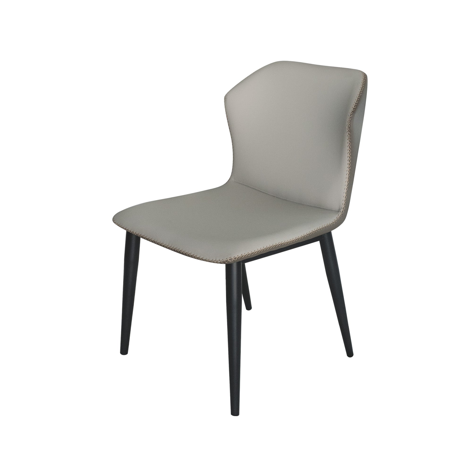 Evian Modern PU Leather Butterfly Dining Chair - Grey