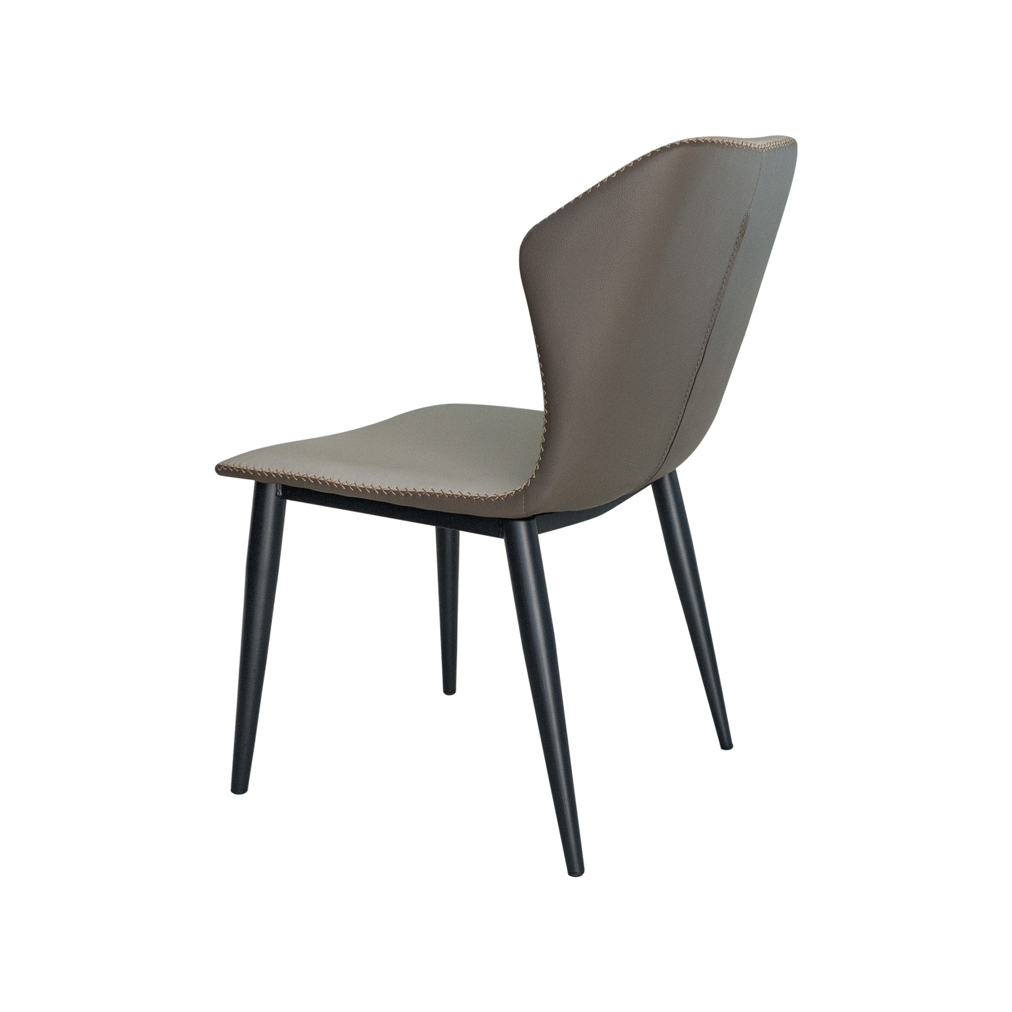 Evian Modern PU Leather Butterfly Dining Chair - Grey