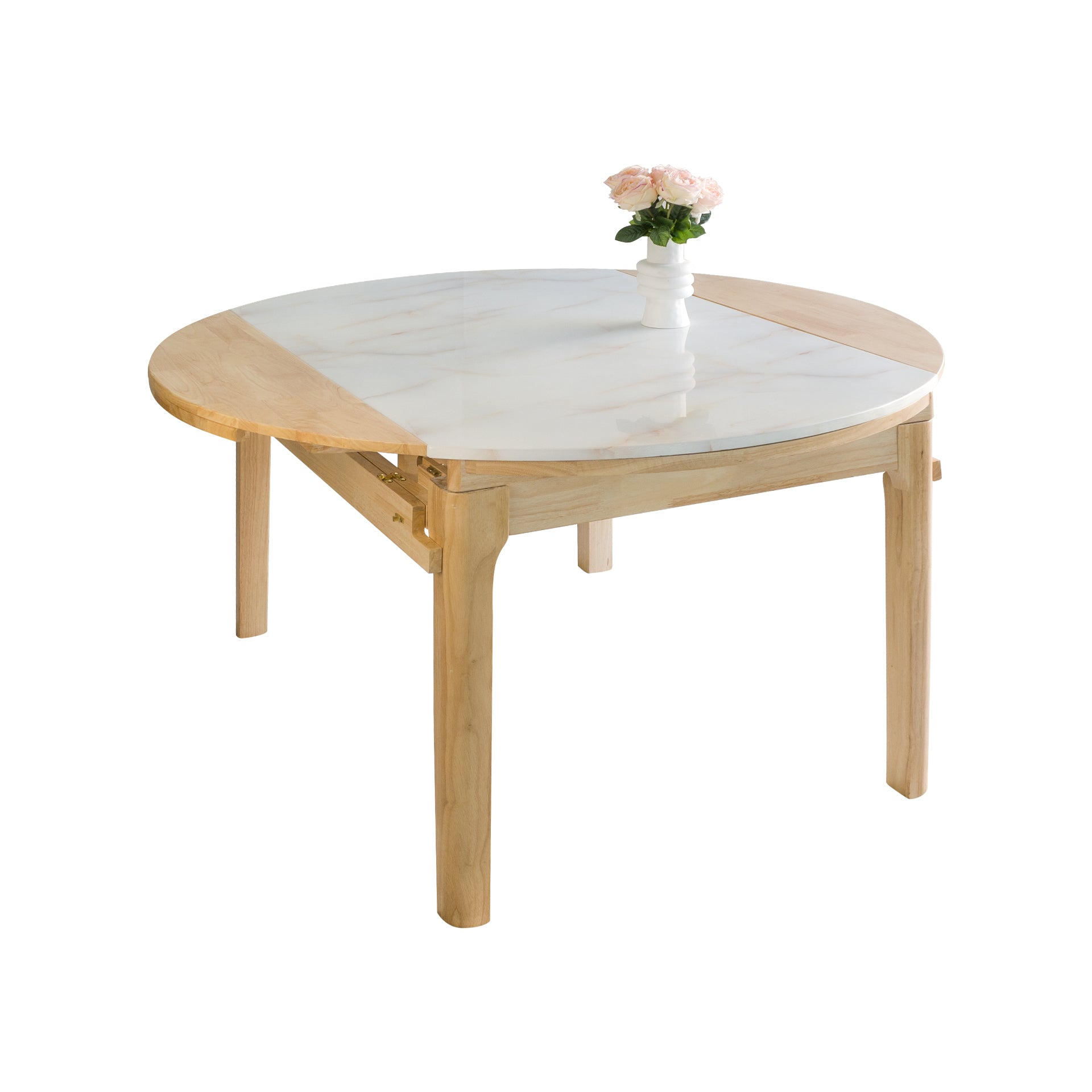 Damien Luxe Extendable Marble Dining Table