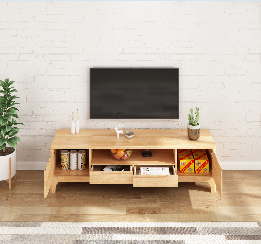 Ambrose Signature Solid Wood TV Stand